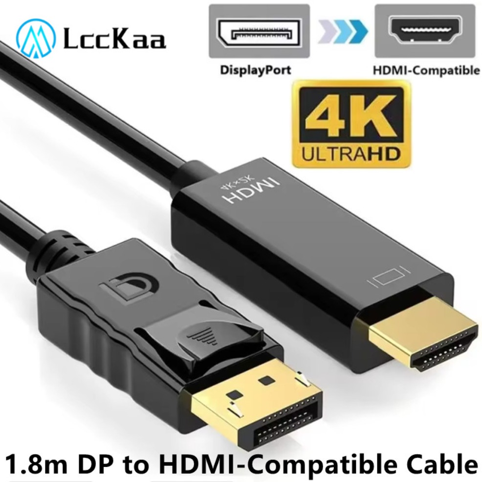 Home Cinema Projector 4K - 4K*2K DisplayPort To HDMI-Compatible Adapter 1080P