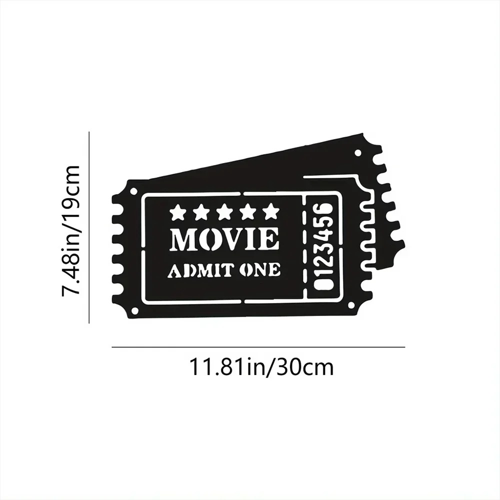Home Cinema Wall - CIFBUY Iron Wall Art Movie Reel