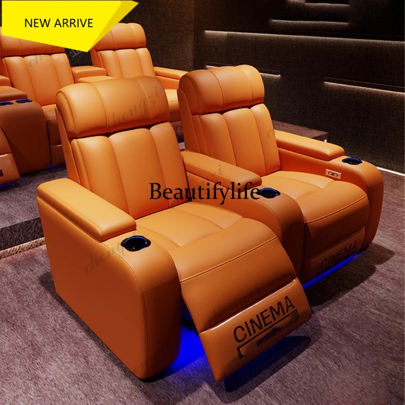 Home Cinema Luxury - G153 Luxury Genuine Leather Electric Recliners