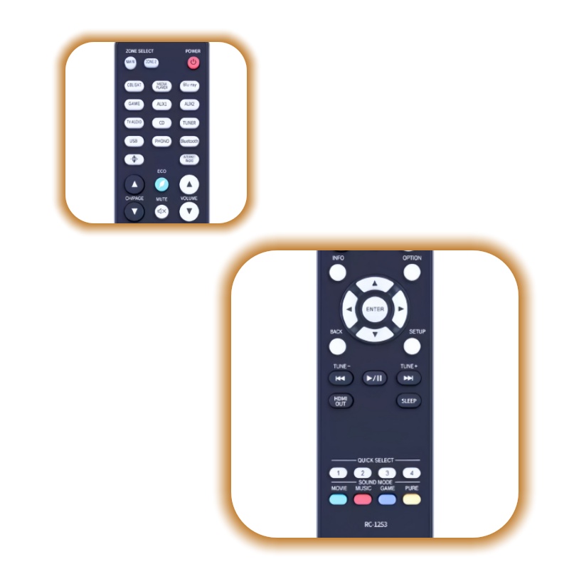 Home Cinema Denon - RC-1253 Universal Remote Control for Denon