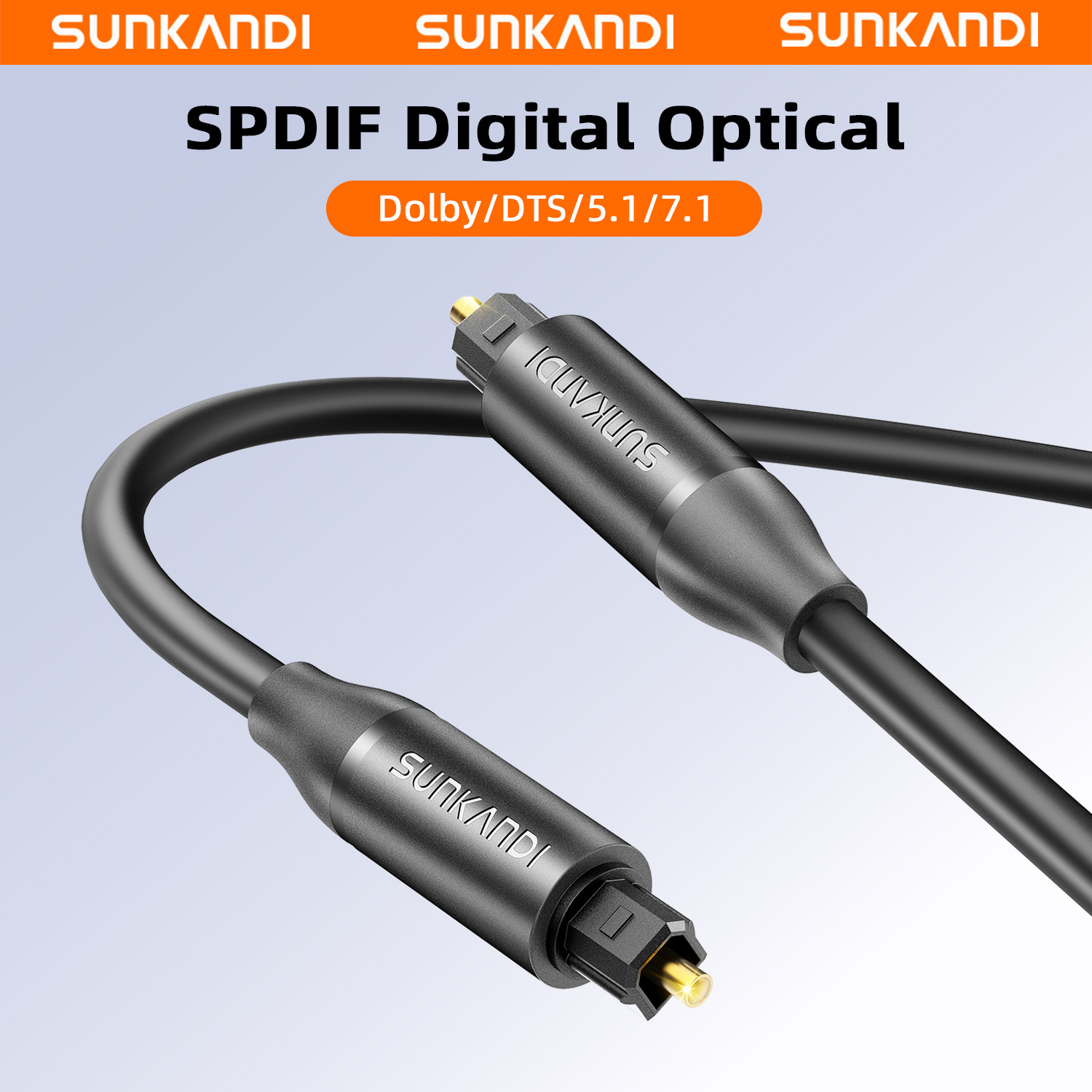 Video Home Cinema - SUNKANDI Optical Audio Cable, Toslink Fiber