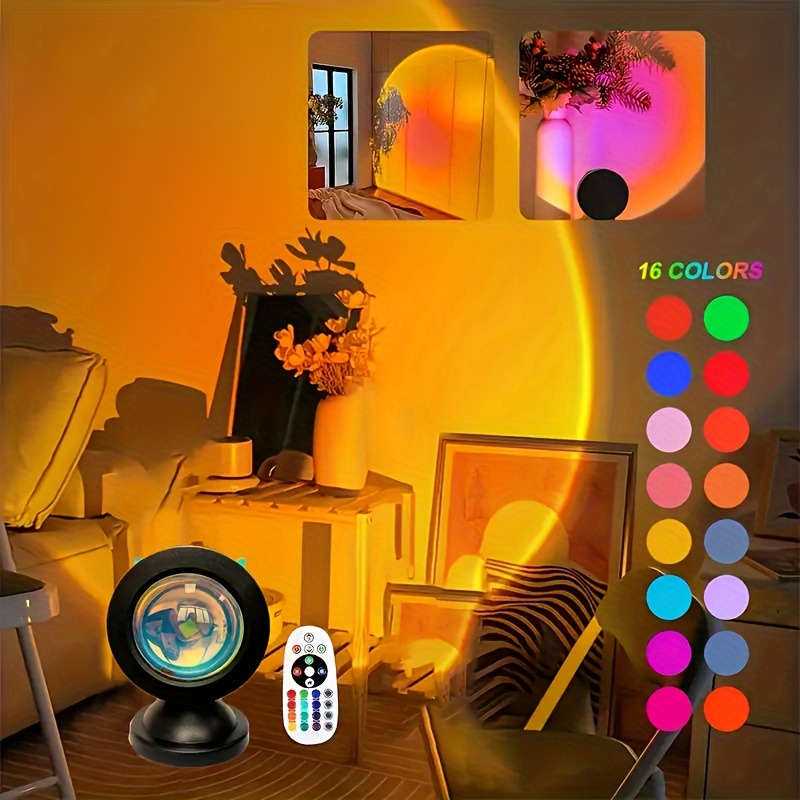 Home Cinema Led Projector - 1pc Vibrant Sunset Projection Light -