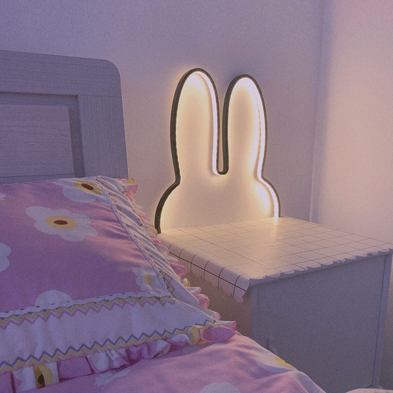 Home Cinema Led Projector - Cute Led Rabbit Wall Lights USB