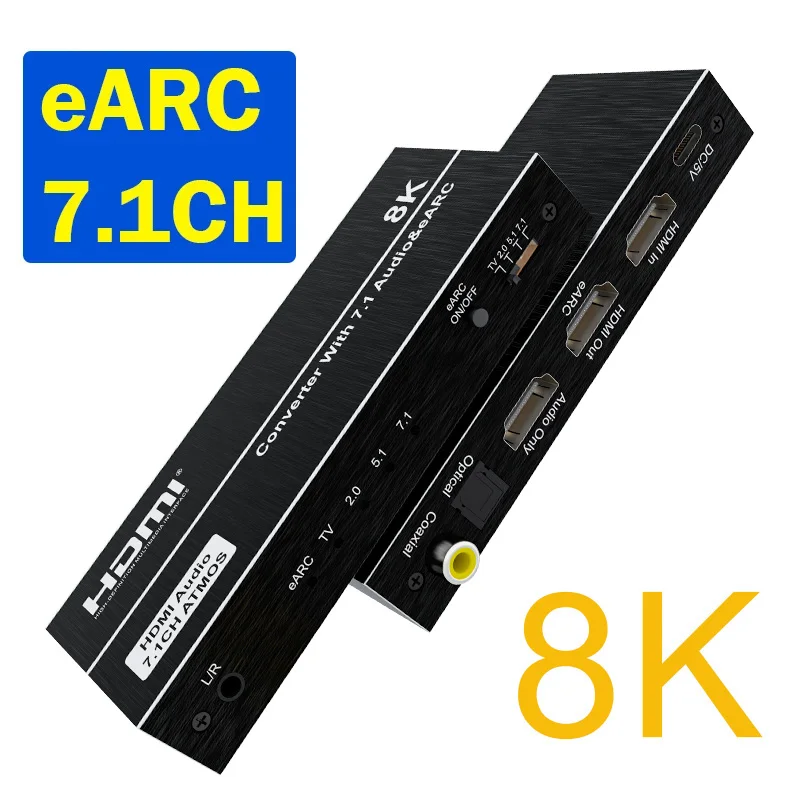 Surround Sound Decoder - 8K HDMI EARC Return Audio Extractor