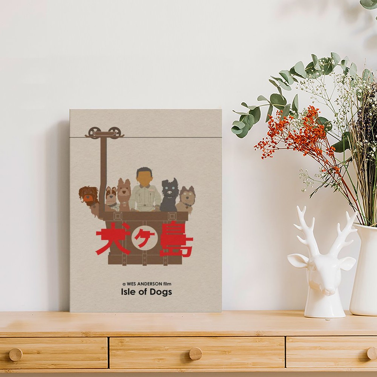 Wes Anderson Isle Of Dogs Movi - Home Cinema Wall review and price