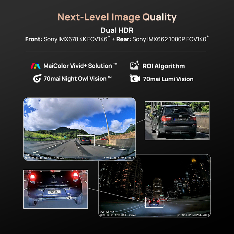 70mai Dash Cam A810S 4K HDR GP - Home Cinema Blu Ray Sony review and price
