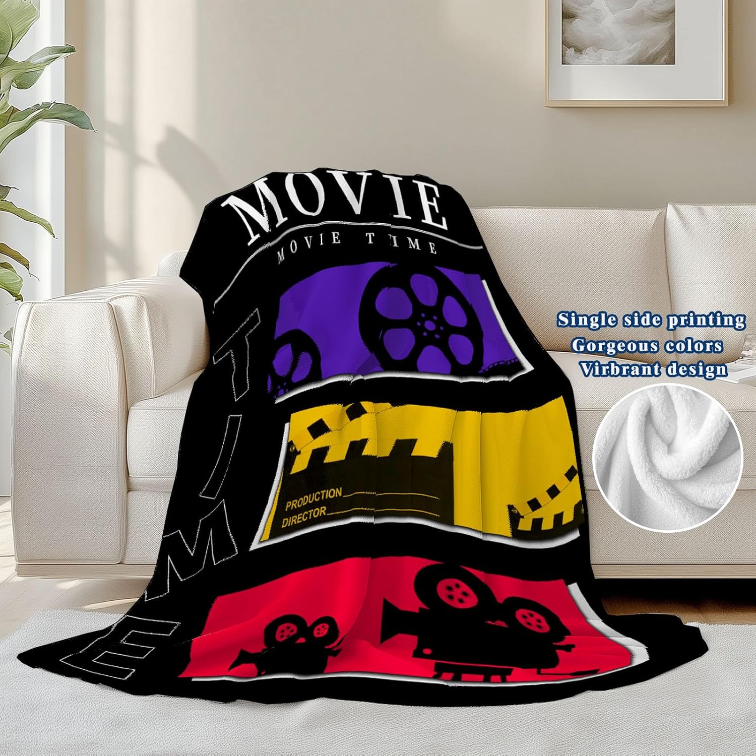 Movie Throw Blanket for Movie  - Home Cinema Kids review and price