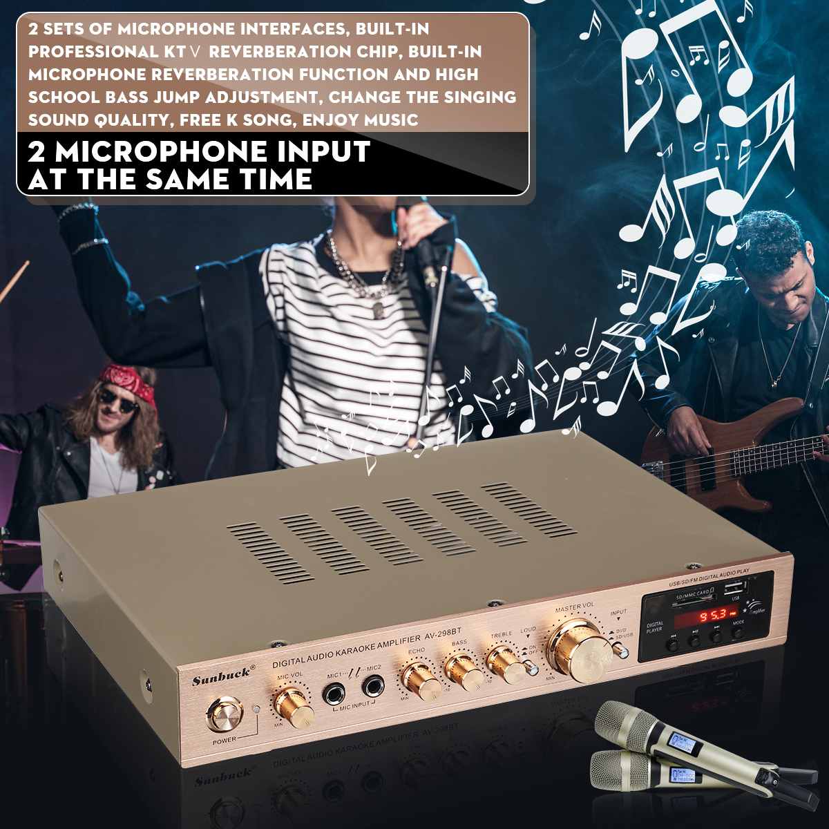 110/220V 2000W Bluetooth Power - Home Cinema Receiver review and price