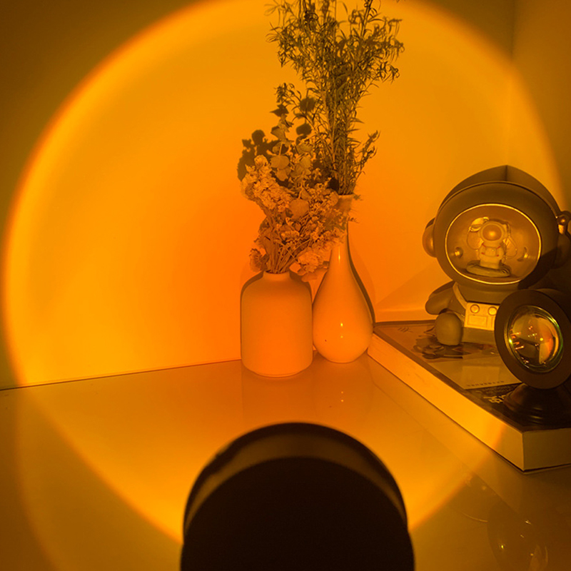 Led USB Sunset Lamp Projector  - Home Cinema Led Projector review and price