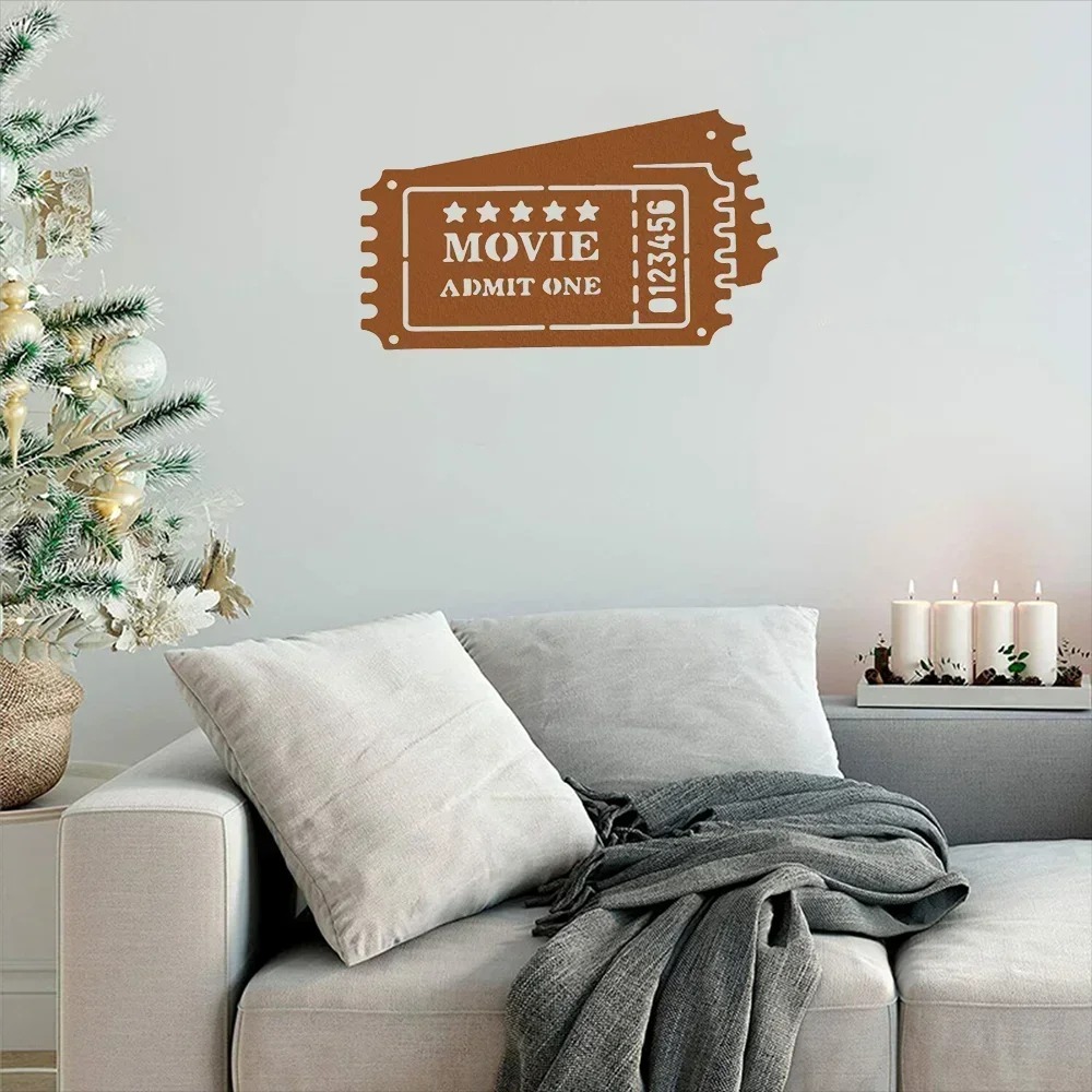 CIFBUY Iron Wall Art Movie Ree - Home Cinema Wall review and price