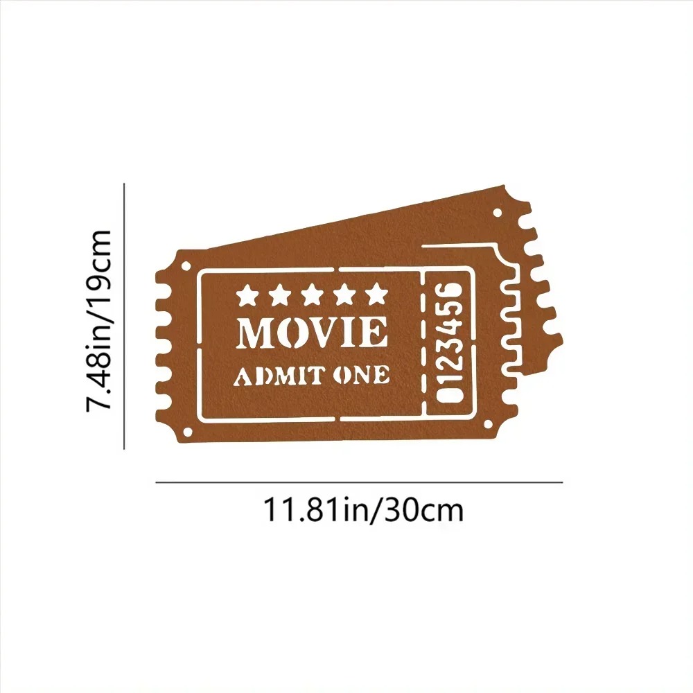 CIFBUY Iron Wall Art Movie Ree - Home Cinema Wall review and price