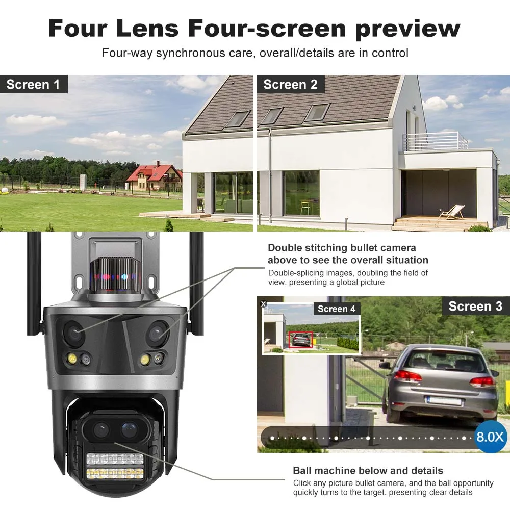 ICsee Security Camera 8K 16MP  - Home Cinema Outdoor review and price