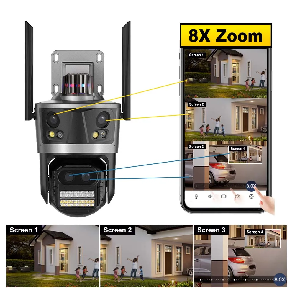 ICsee Security Camera 8K 16MP  - Home Cinema Outdoor review and price
