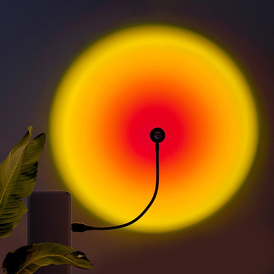 1x USB Sunset Lamp LED Rainbow - Home Cinema Led Projector review and price