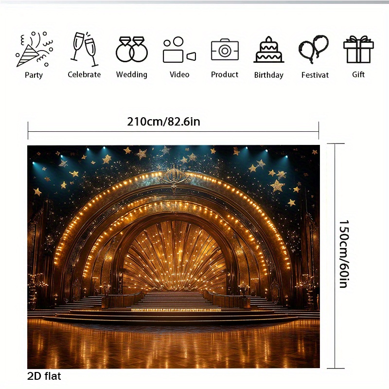 Luxury Golden Theater Stage Ar - Home Cinema Events review and price