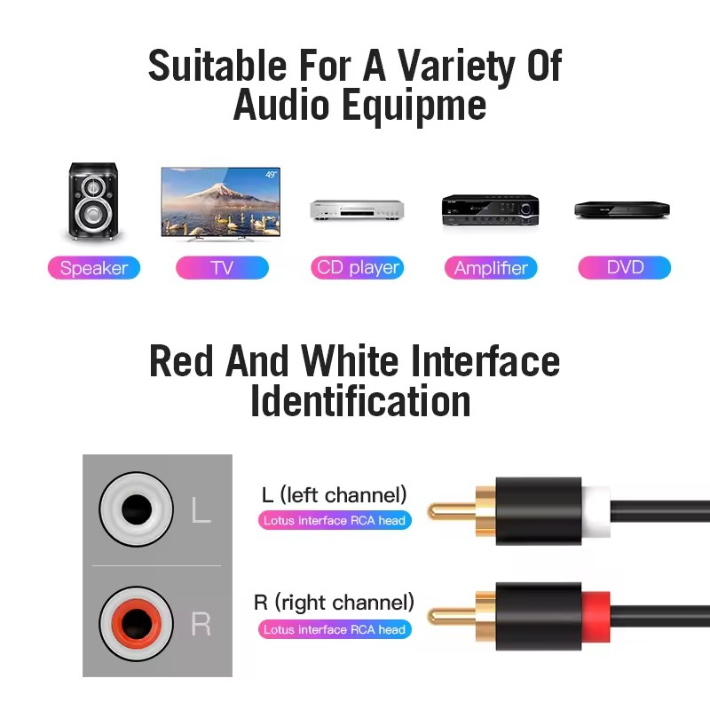 Dual RCA Cable HIFI Stereo 2 R - Home Cinema Hall review and price