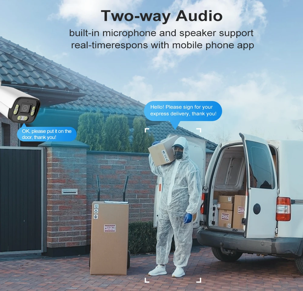 4MP 2MP IP Security Camera Wir - Home Cinema Outdoor review and price