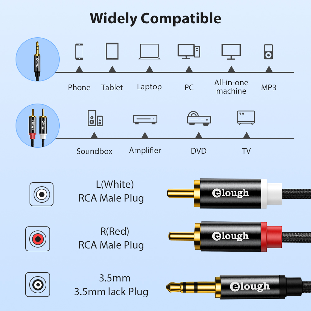 Elough RCA Cable AUX RCA Speak - Home Cinema Hall review and price