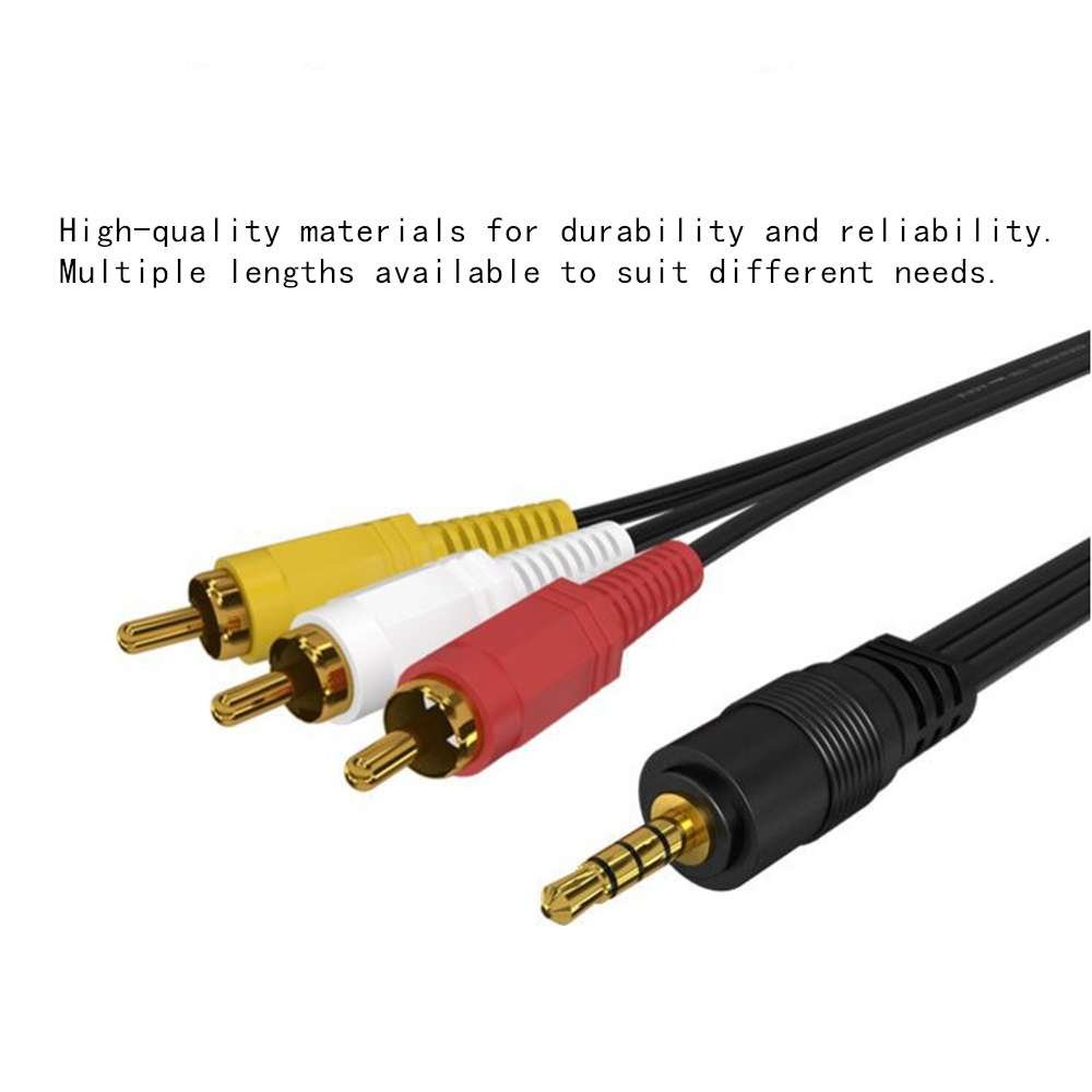 3.5mm to 3 RCA Audio Video Cab - Home Cinema Hall review and price