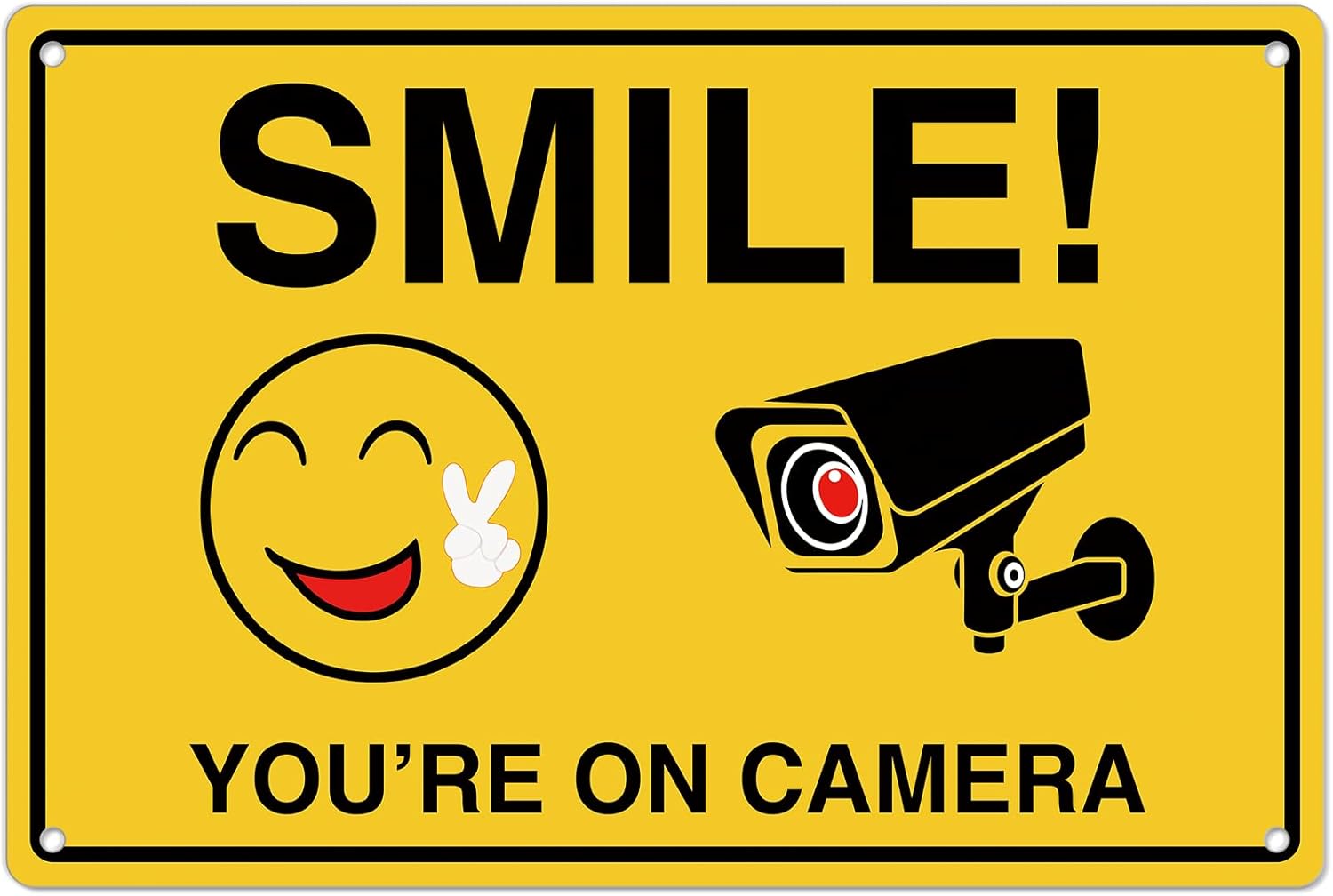 Smile Youre On Camera Signs ;  - Home Cinema Outdoor review and price