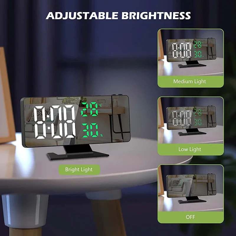 LED Digital Alarm Clock Projec - Home Cinema Led Projector review and price