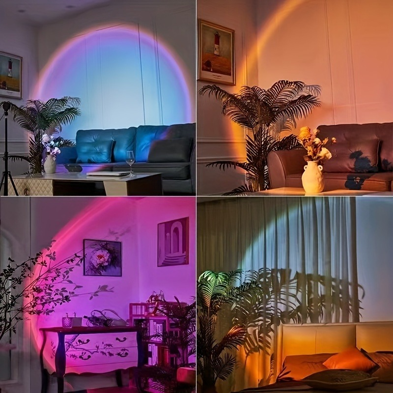 1pc Vibrant Sunset Projection  - Home Cinema Led Projector review and price