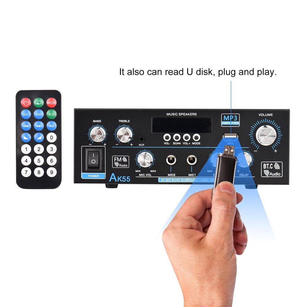 AK55 HiFi Digital Amplifier Ch - Home Cinema Receiver review and price