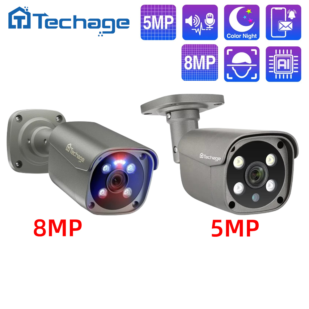 Techage 8MP 5MP 4MP POE Camera - Home Cinema Outdoor review and price