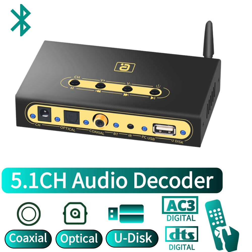 DA720 5.1CH Audio Decoder Blue - Surround Sound Decoder review and price
