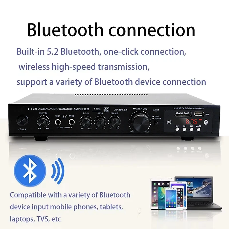 AV-369BT Bluetooth 5.1 Sound S - Home Cinema Receiver review and price