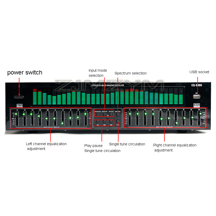 EQ8000 Equalizer Bluetooth 5.3 - Home Cinema Receiver review and price